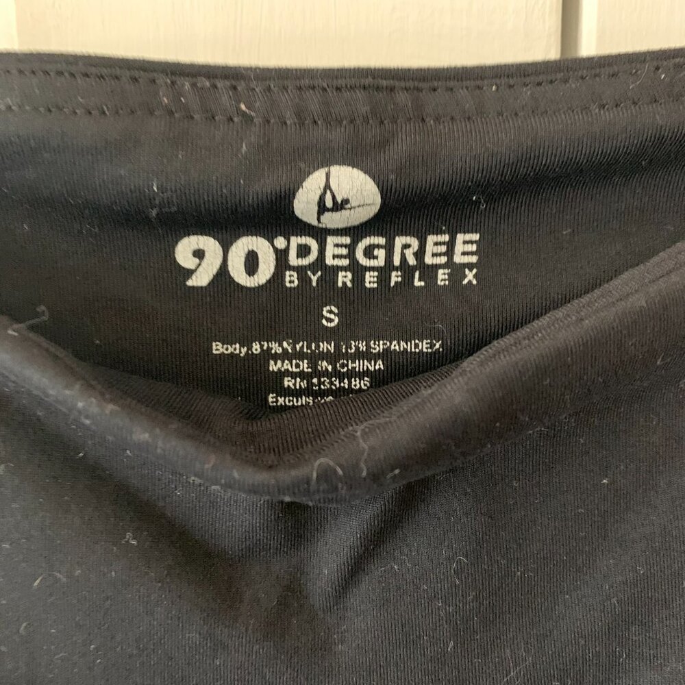 90 Degree Black Cropped Leggings - Size Small - Picture 2 of 3